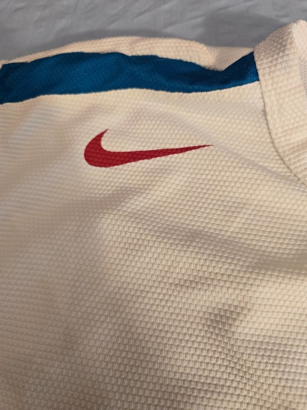 Nike Muscle Sphere Sleeveless Shirt Men's Dri-Fit White Blue Red Logo XXL Tall gallery