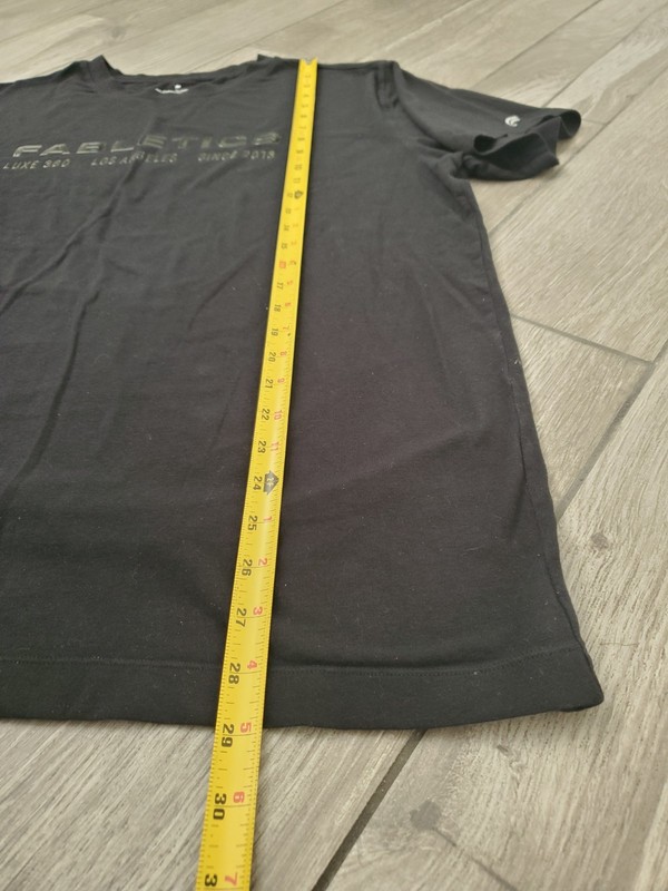 Fabletics men's cotton modal blend black 360 Luxe the 24-7 tee size XL gallery