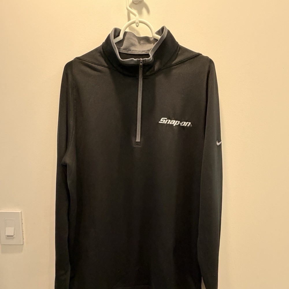Nike Snap On Long Sleeve Quarter Zip Active Men Large Pullover