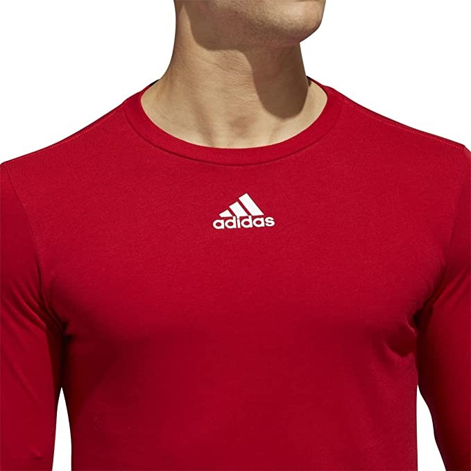 EK0199 Adidas Men's Amplifier Long Sleeve T-shirt Red M gallery