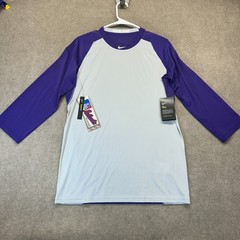 Nike Pro MLB Baseball Undershirt Men’s Medium Slim 3/4 Sleeve Rockies Purple NEW
