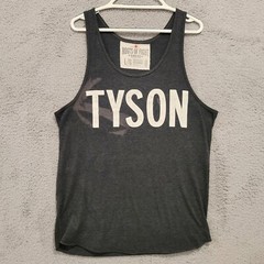 Size L Roots of Fight Bloodlines TYSON Mike Tyson Tank Top Shirt Gray Sleeveless