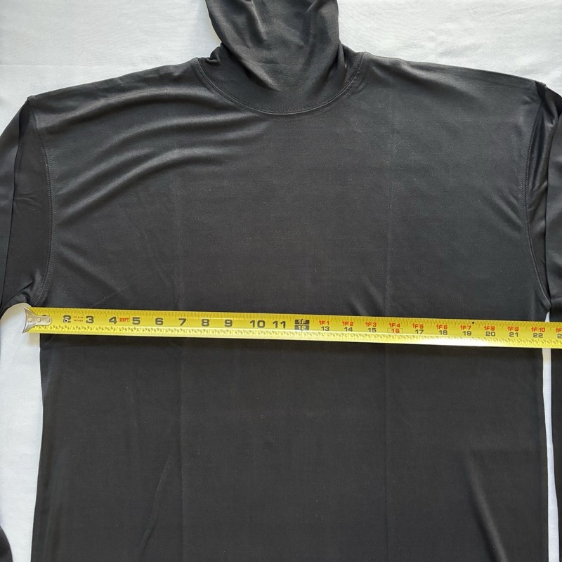 Winter Silks Black Long Sleeved Turtle Neck Unisex Size XL gallery