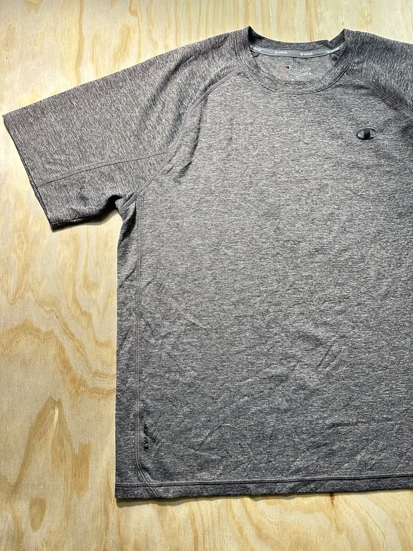 Champion Vapor Mens XL Performance T-Shirt Dark Gray Crew Neck Short Sleeve Tee gallery