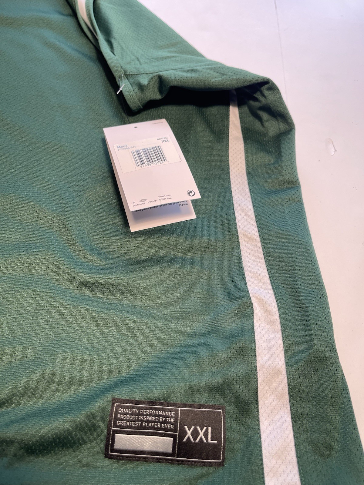 Nike Jordan Elite Practice Men's Basketball Reversible Jersey Tank Top Green 2XL gallery