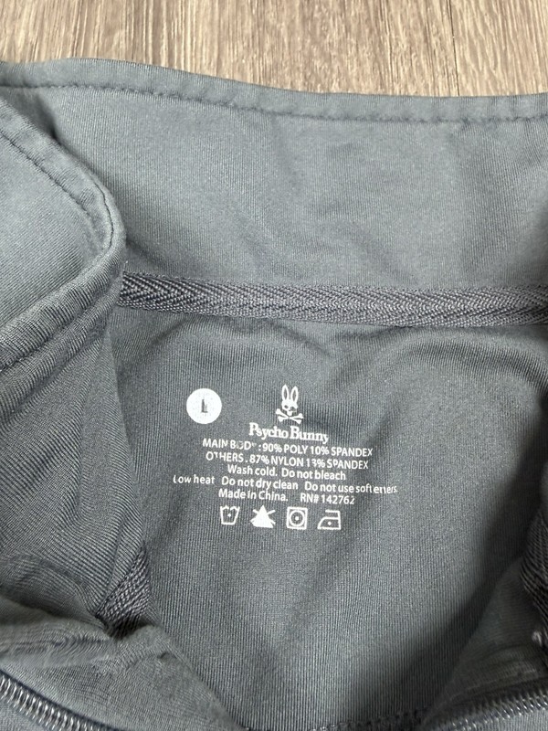 Psycho Bunny Pullover Mens Gray Quarter Zip Performance Athletic Large gallery