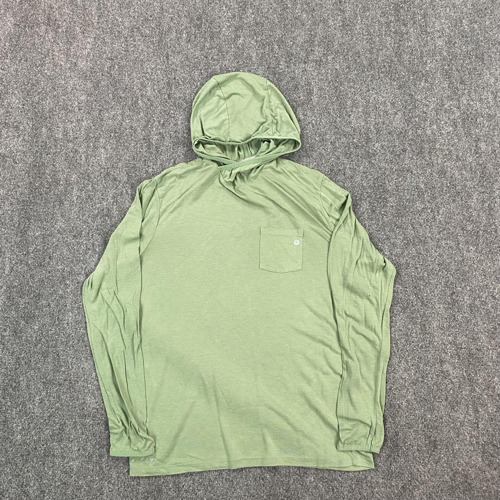 Free Fly Shirt Mens Medium Hooded Long Sleeve Bamboo Glacier Anglers Fishing gallery
