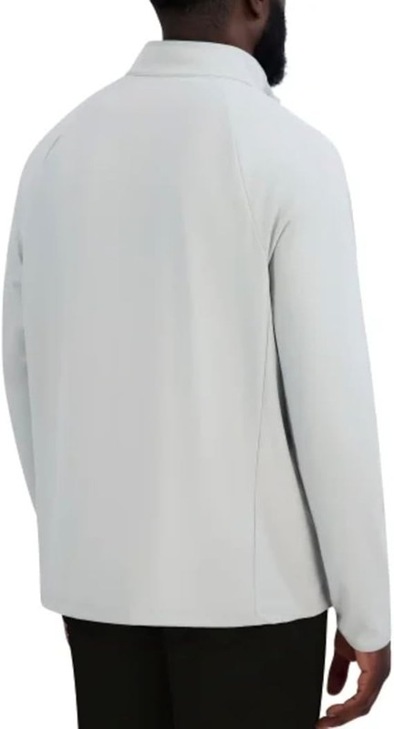 Ben Sherman Sport Men's MEDIUM Gray 1/4 Zip Long Sleeve Active Stretch Shirt NEW gallery