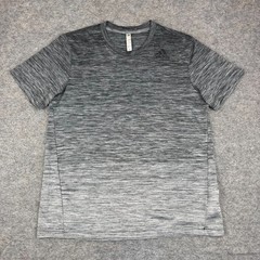 Adidas Gradient Tee T-Shirt Polyester Ombre Gray Mens Medium M