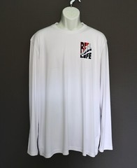 REEL LIFE Sun Defender Long Sleeved Graphic RashGuard Tee UV Protection XXL