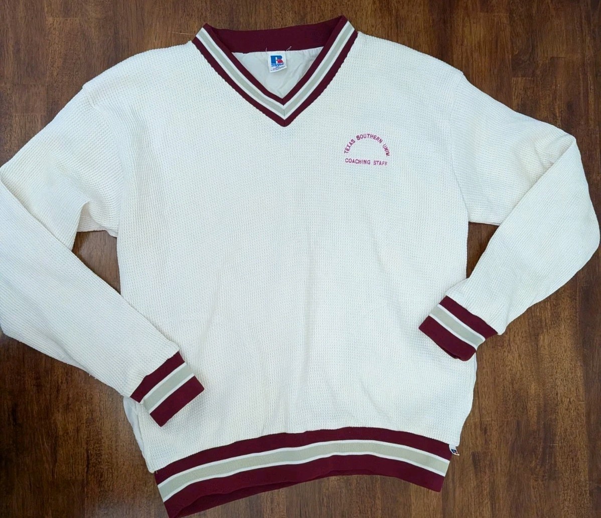 Vtg Russell Athletic Texas Southern University Coaching Staff Pullover Top XXL gallery