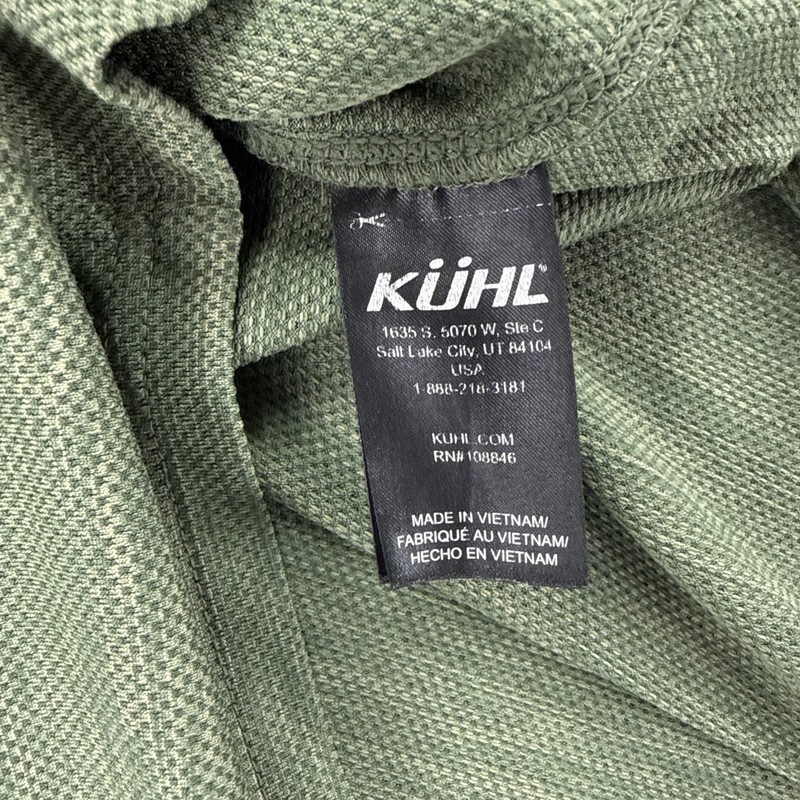 Kuhl Mens Engineered Krew Shirt Large Green Short Sleeve Hiking Outdoors 7361 gallery