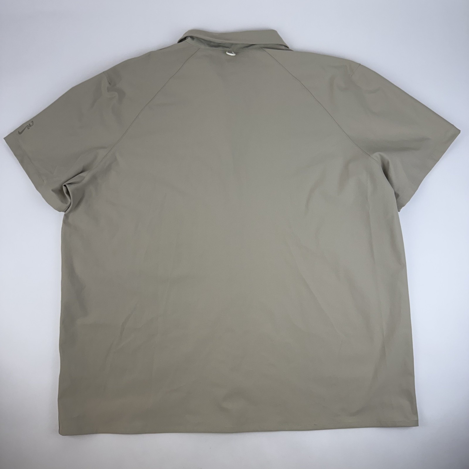 New Mens Nike 24.7 PerfectStretch Dri-FIT UV Tan Button-Up Shirt Size XLarge gallery