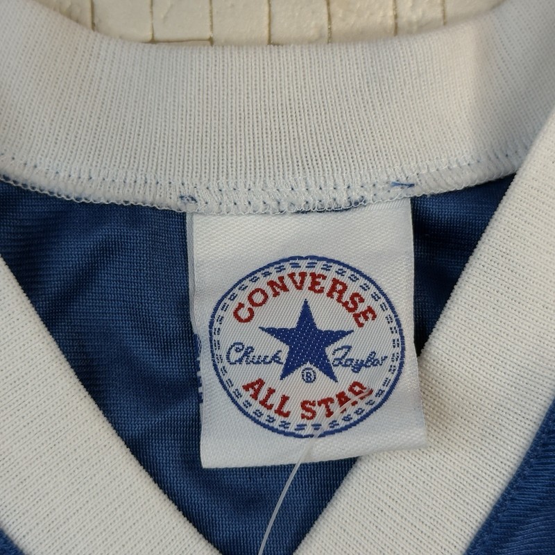 VTG 90s Converse All Star Basketball Jersey Medium Blue NWT Made In USA gallery