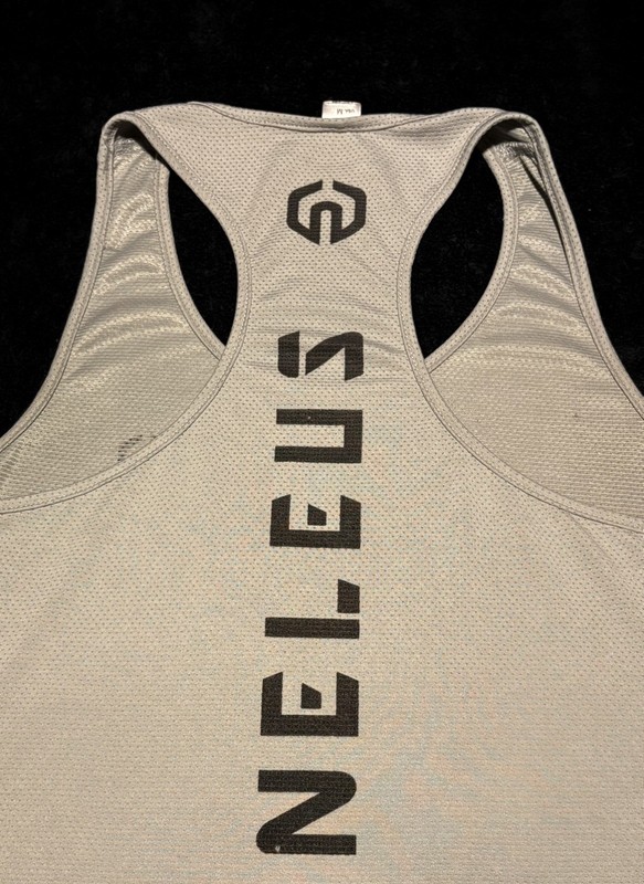 NELEUS Dri-Fit Y Back Muscle Tank Top-Men's L-Gray Mesh-Gym-Workout gallery