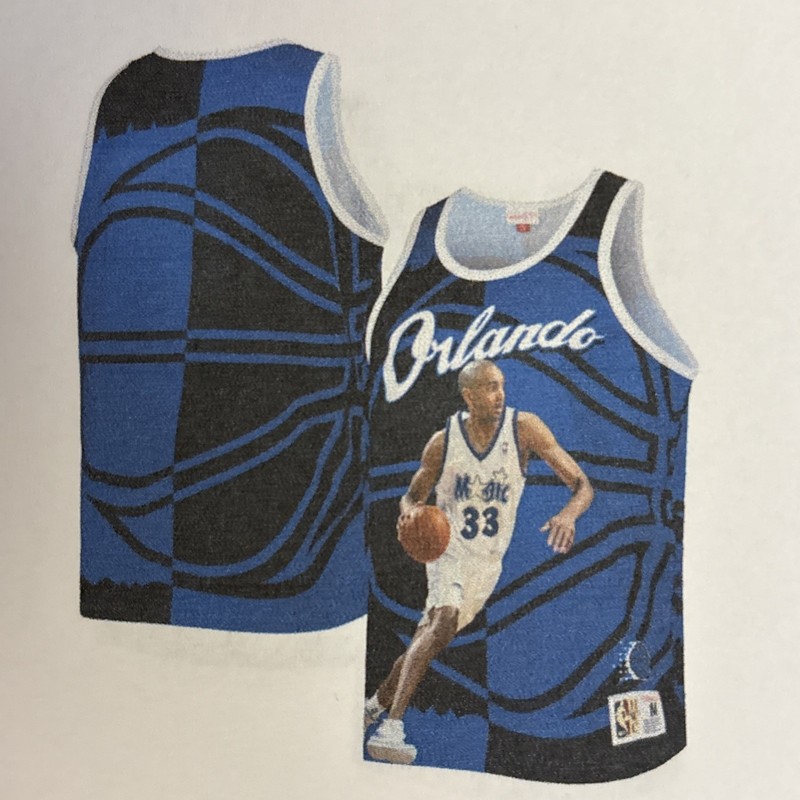 MENS MITCHELL & NESS SUBLIMATED PLAYER TANK MAGIC GRANT HILL 2XL gallery
