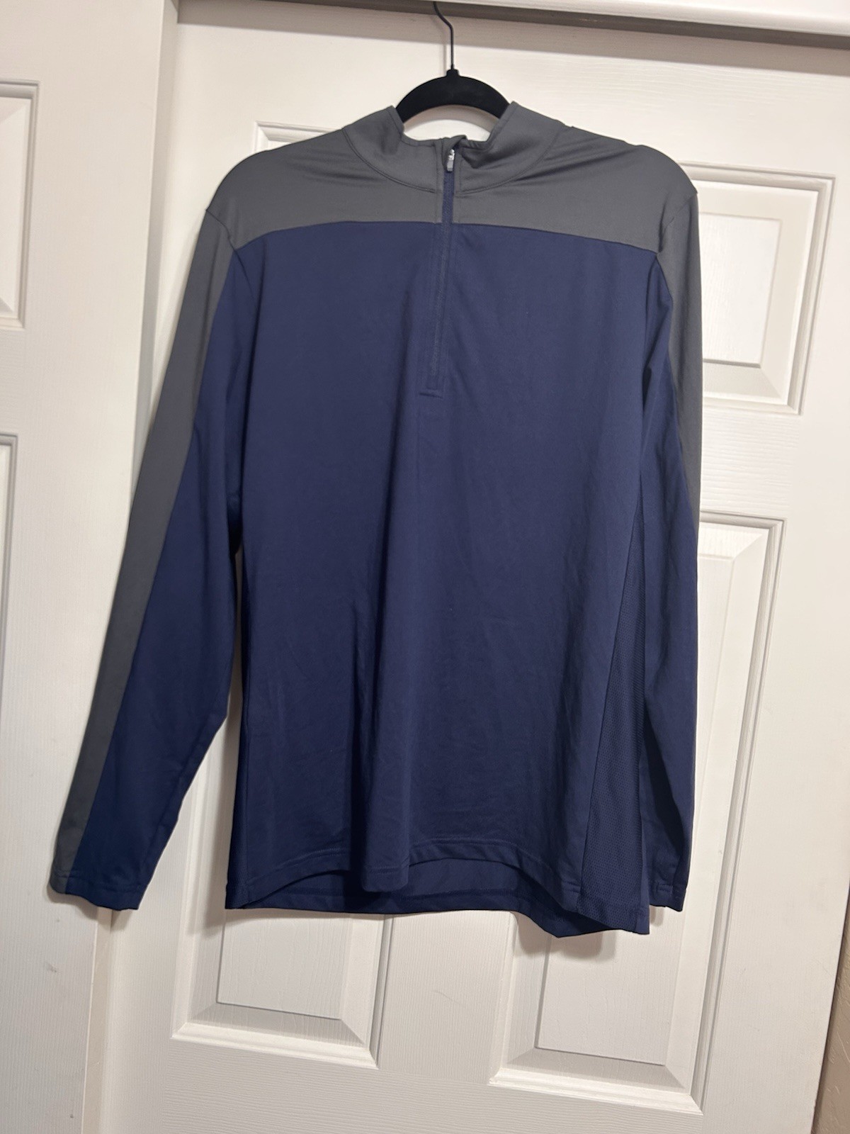 Levelwear Pitch 1/4 Zip Pullover Mens M NEW Navy/charcoal gallery