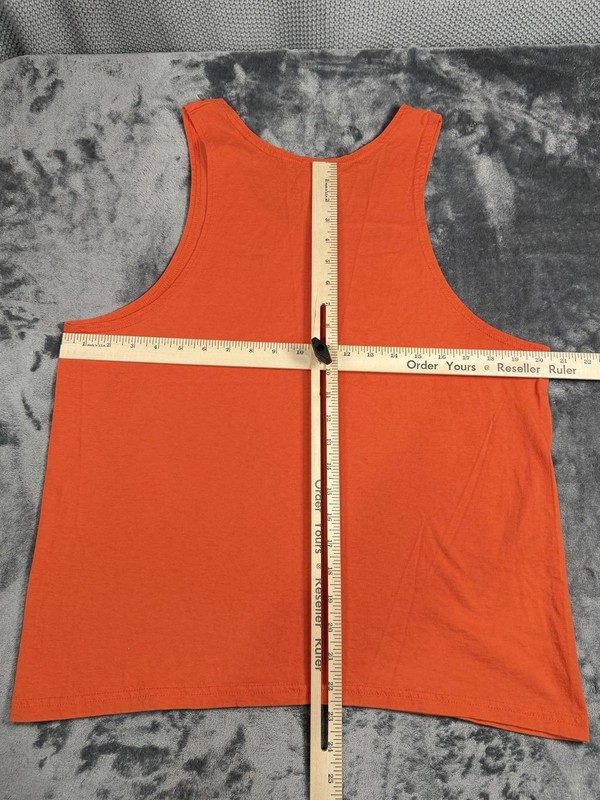 Vintage 90s Nike Tank Mens Large Orange 100% Cotton Sleeveless Made In USA gallery