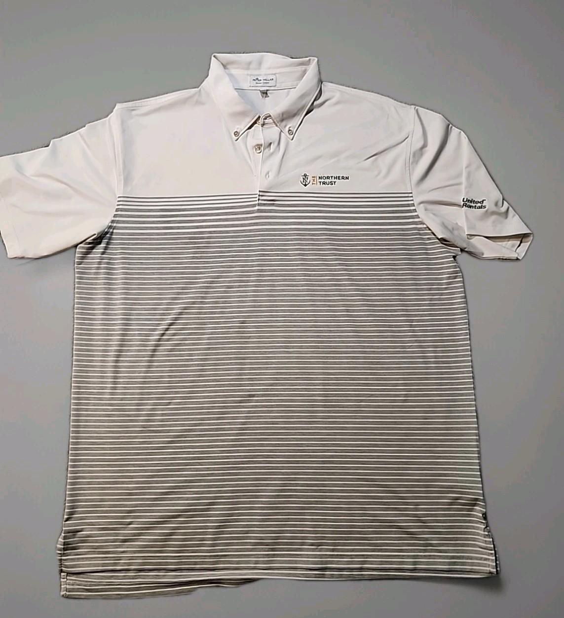 United Rentals logo Peter Millar Summer Comfort Golf Polo Shirt Mens 2XL gallery