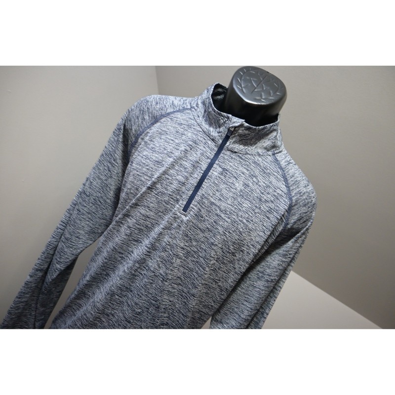 Under Armour Pullover 1/4 Zip Jacket Mens 3XL Blue Gray Marled HeatGear EUC gallery