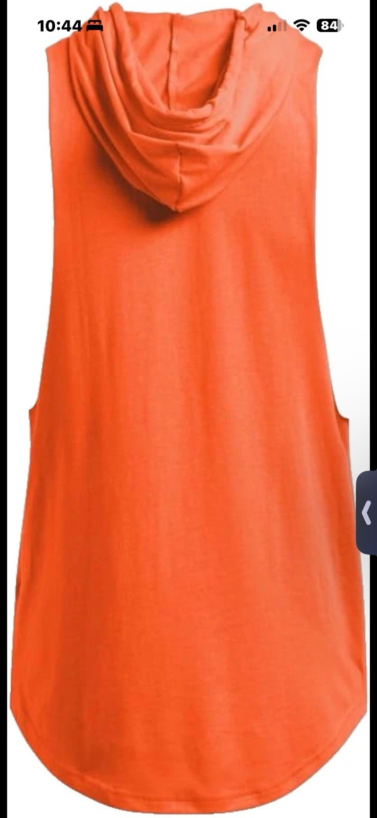 UNDER ARMOUR Project Rock Payoff Hooded Tank Top 3XLT Men Orange UA 1387796 Tall gallery