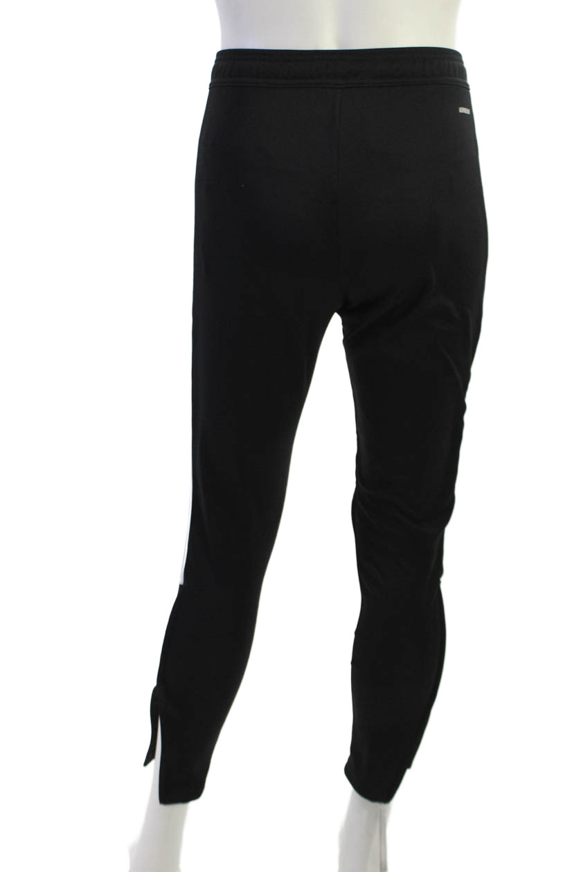 Adidas Mens Jogger Sweatpants Black Polyester Sports Size S gallery