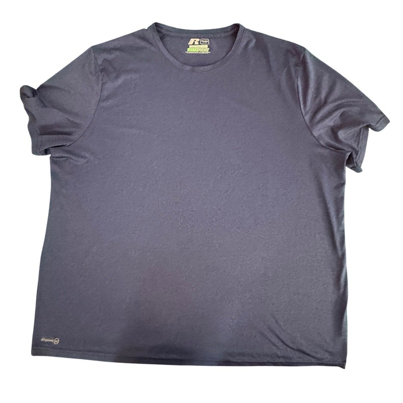 Russell Athletic Dri Power 360 Training Fit T Shirts 3XL 3XG Blue Gray Pack gallery