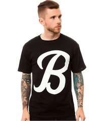 Black Scale Mens The Big B Script Logo Graphic T-Shirt, Black, Small