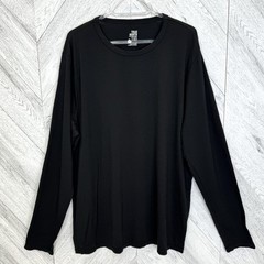 True North 100% Merino Wool Long Sleeve Base Layer Shirt Black Mens Size XL