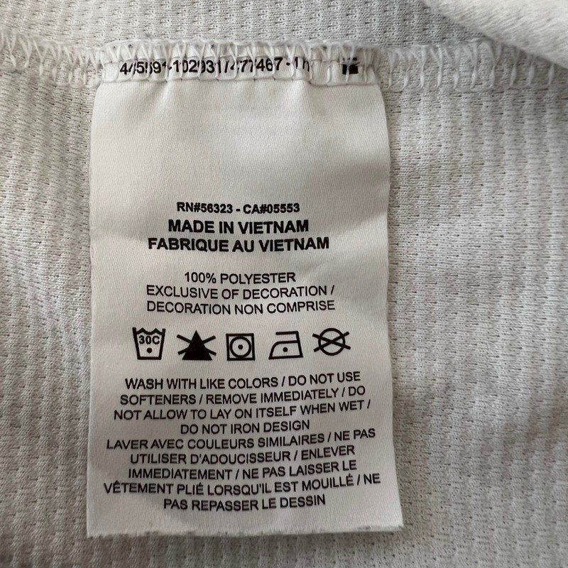 1331 | Nike Dri-FIT Performance Quarter Zip Golf Pullover White Mens Size M gallery