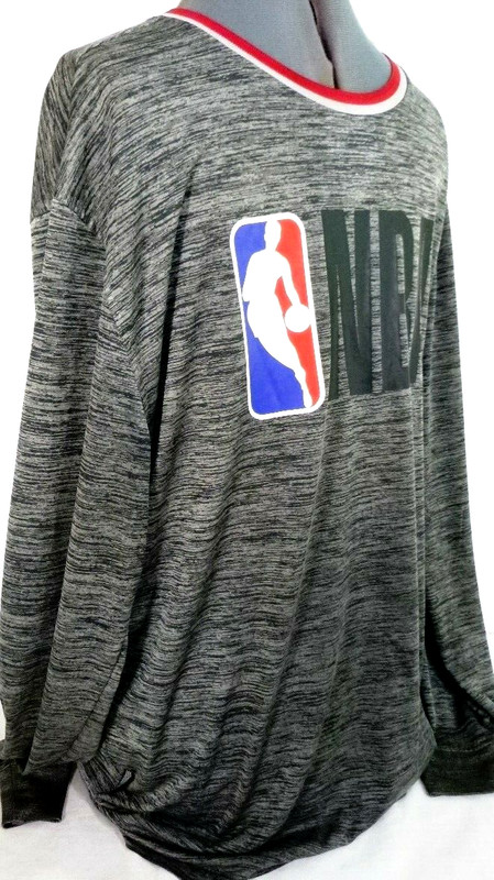 NBA Basketball-Mens Long Sleeve Performance Athletic Shirt-Extra Large XL gallery