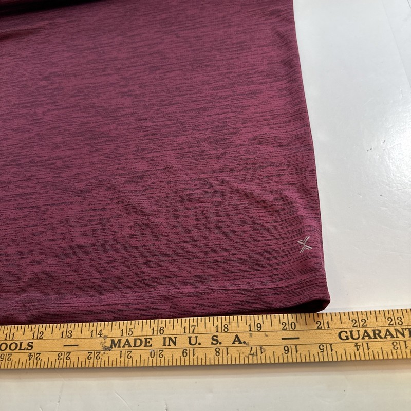 Xersion Quick-Dri Waffle Crew Athletic Shirt Mens LS Maroon Sz-L #437 gallery