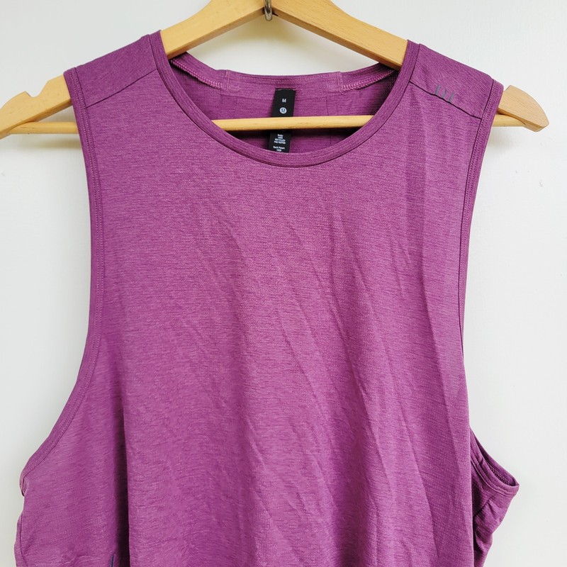 Lululmeon Fast Free Tank Top Heathered Vintage Plum Slim Fit Size Medium gallery