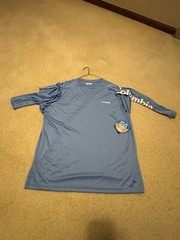 NWT COLUMBIA MEN”S PFG DEEP WAVES LONG SLEEVE WICKING SHIRT, LARGE L UPF 50