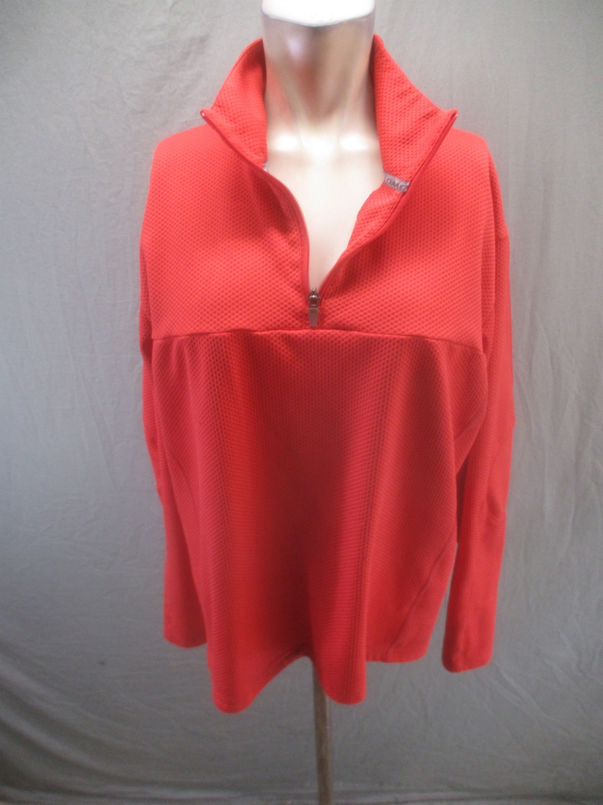 Salomon Size L Mens Red 1/4 Zip Collared Long Sleeve Activewear Pull Over 807 gallery