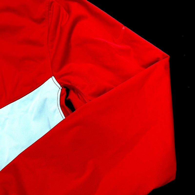 Nike Standard Fit Shield Victory Red Blue Crew Golf Pullover LARGE gallery