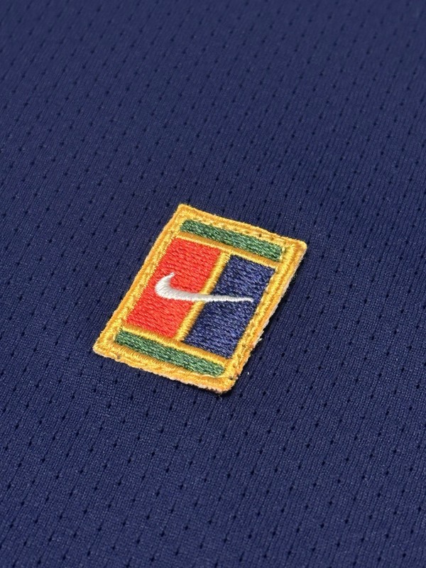 Nike Court Polo Men’s Size Large Dri Fit ADV Slim Fit Slam Logo 1/4 Zip Shirt gallery