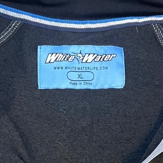 White Water New Harbor Performance 1/4 Zip Men's XL Long Sleeve Gray Pullover gallery
