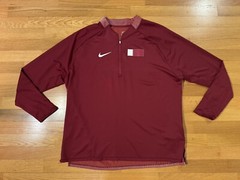 New 3XL Nike Pro Elite Qatar Drill Top 1/4 Zip Maroon Track & Field USA Made Men