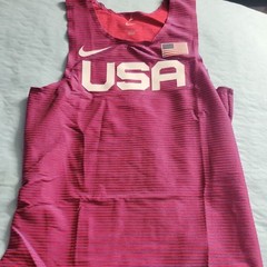 Nike 2023 USA International Team Pro Elite Track Singlet (AO8669-602) Size L Men