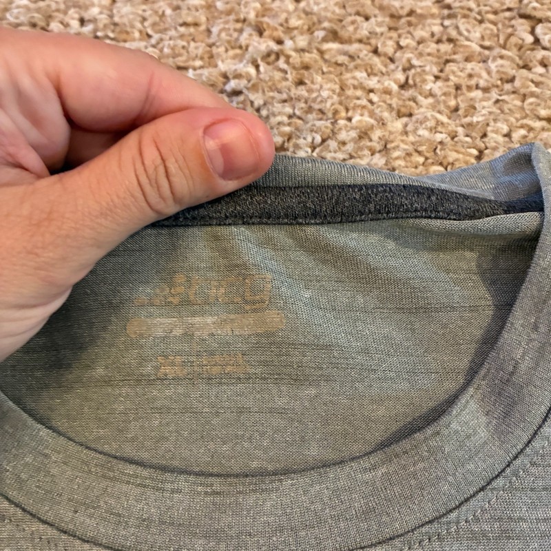 BCG Performance T‑Shirt Heathered Space Dye Gray Moisture Wicking Men’s XL gallery