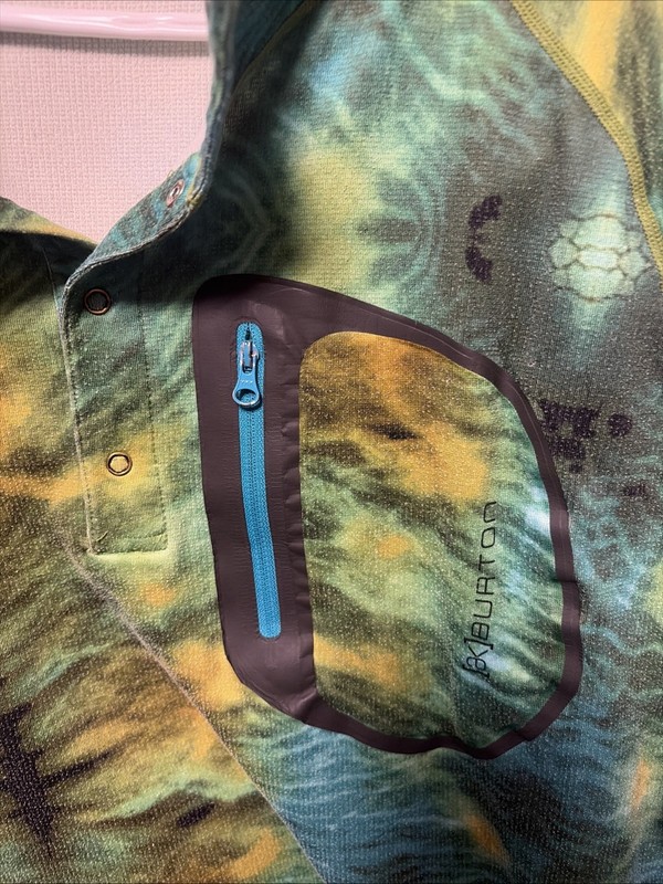 Men's Burton [ak] Quarter Snap Polyester Mid Layer w/ Pocket Size XL Snowsports gallery