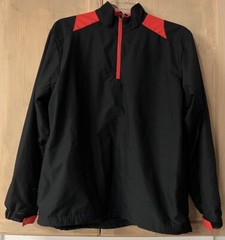 Pro Series 1/4 Zip Outerwear Pullover Med Black/Red