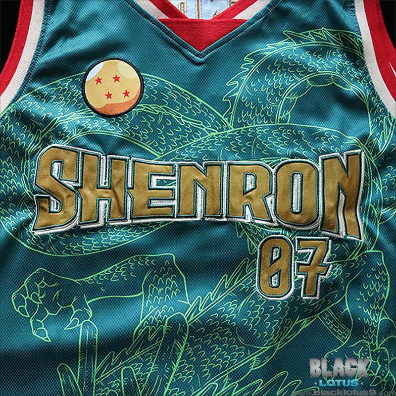 Dragon Ball Z Shenron Basketball Jersey DBZ 07 Green Red BoxLunch size 2XL gallery