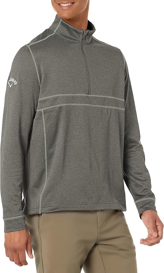 Callaway Men's S Swingtech Waffle Midweight 1/4 Zip Long Sleeve Golf Base Layer gallery
