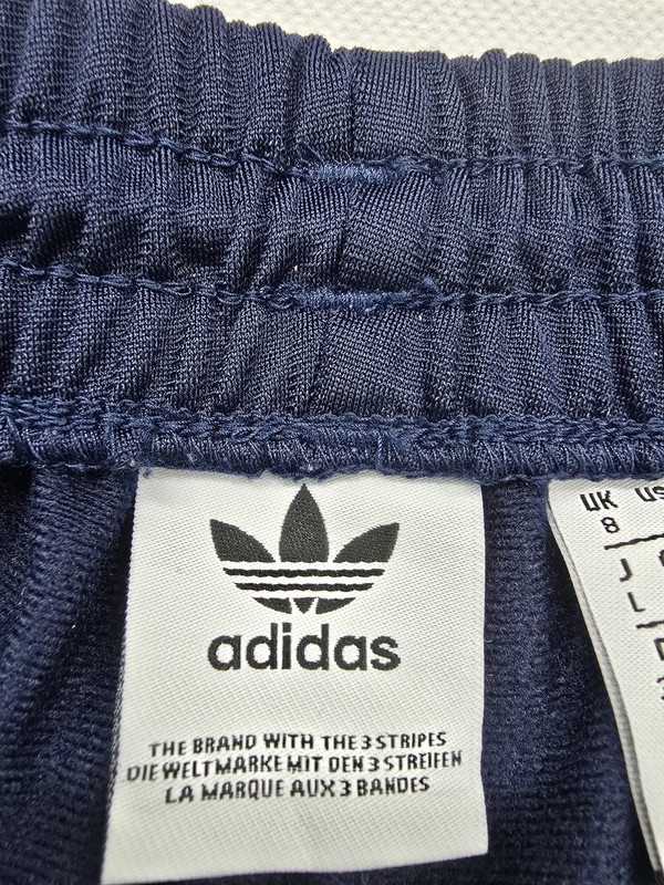 Adidas Track Pants Mens Navy Blue L Tapered Zip Pockets Drawstring gallery