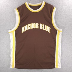 Anchor Blue Vtg 90s Y2K Skate Streetwear Block Letter Jersey Shirt Mens XL