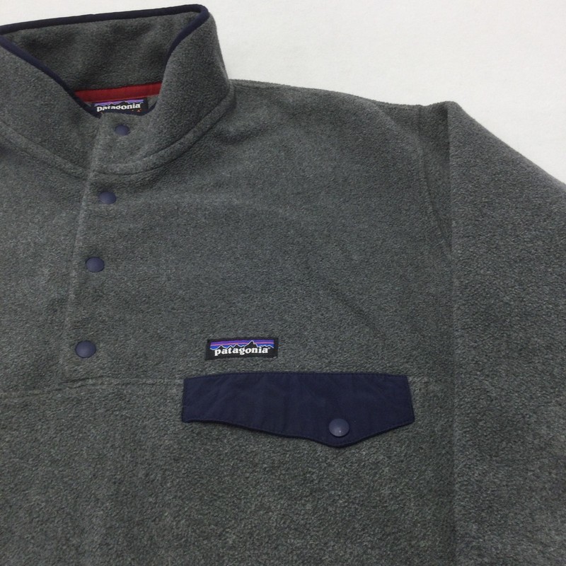 Patagonia Pullover Mens Large Gray Synchilla Snap-T Fleece Hiking Outdoor gallery