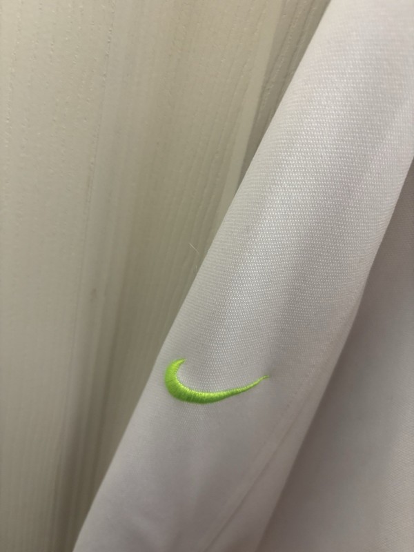 Nike Golf Tour Performance 1/4 Zip Pullover Atletic Top L White Yellow gallery
