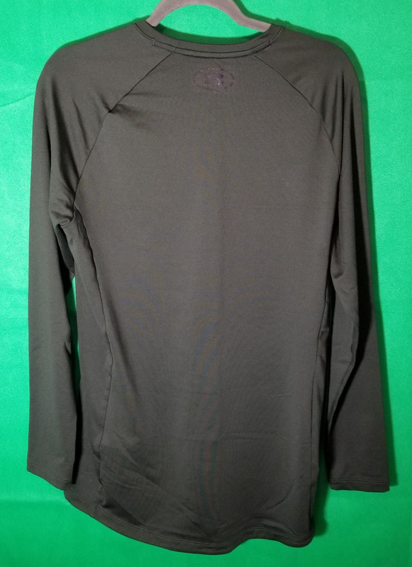 Under Armour Storm ColdGear Men Medium Fitted Marine Olive Green Subdue Logo gallery